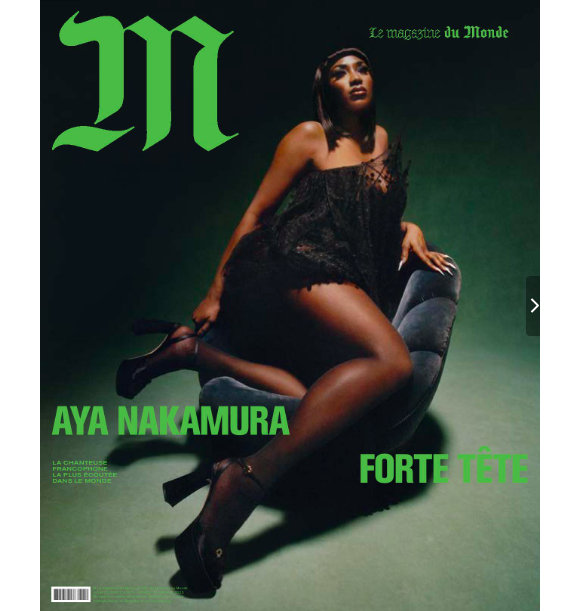Aya Nakamura, couverture du magazine "Le Monde".