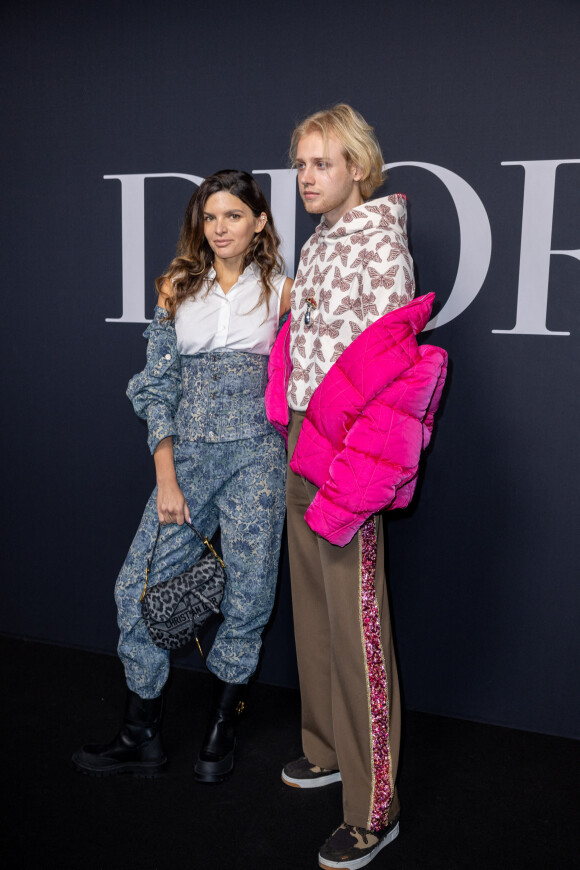 Alisa Volskaya et Lucas Portman - Photocall du défilé Dior lors de la Fashion Week Homme automne-hiver 2023/24 de Paris, France, le 20 janvier 2023. © Olivier Borde/Bestimage 