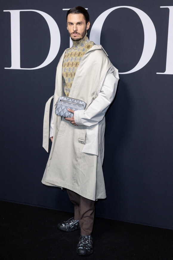 Baptiste Giabiconi - Photocall du défilé Dior lors de la Fashion Week Homme automne-hiver 2023/24 de Paris, France, le 20 janvier 2023. © Olivier Borde/Bestimage 