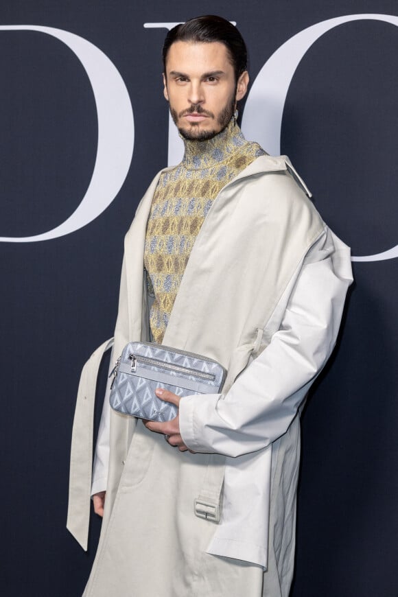 Baptiste Giabiconi - Photocall du défilé Dior lors de la Fashion Week Homme automne-hiver 2023/24 de Paris, France, le 20 janvier 2023. © Olivier Borde/Bestimage 