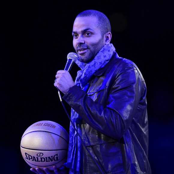 Tony Parker lors du match du NBA Game Paris 2020 entre les Bucks de Milwaukee et les Charlotte Hornets à l'AccorHotels Arena. Paris, le 24 janvier 2020. © JB Autissier / Panoramic / Bestimage