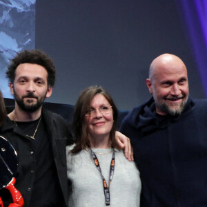Laura Felpin, William Lebghil, Prix d'interprétation masculine, Cécilia Rouaud, François Damiens - Cérémonie de clôture du 26e Festival de l'Alpe d'Huez, le 21 janvier 2023. © Dominique Jacovides/Bestimage