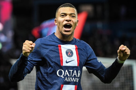 Kylian Mbappé - Match de Ligue 1 Uber Eats "PSG - Strasbourg (2-1)" au Parc Des Princes, le 28 décembre 2022. © Matthieu Mirville/Zuma Press/Bestimage