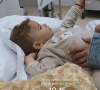 Loann (1 an), le fils de Stéphanie Durant et Théo Soggiu à l'hôpital après avoir été victime d'une grosse chute - Instagram