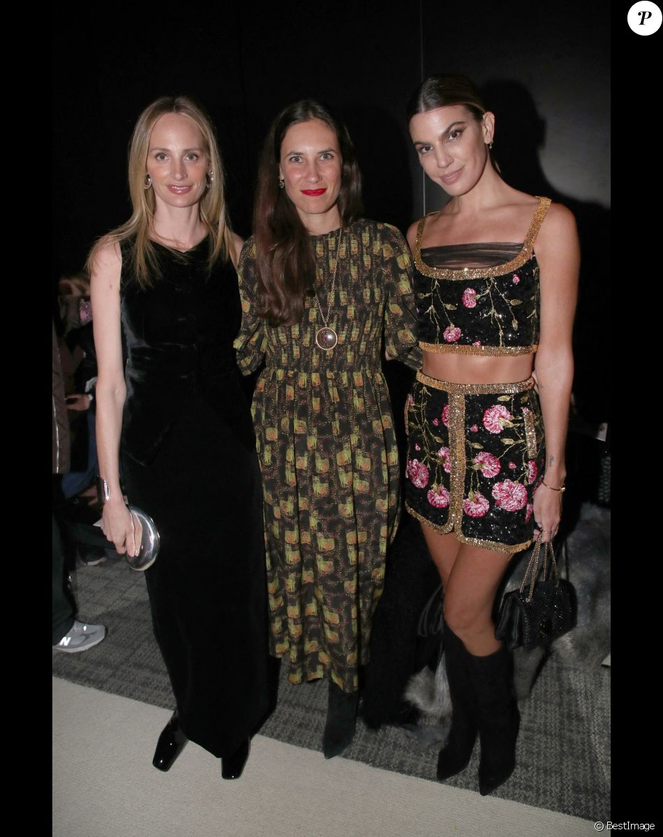 Lauren Santo Domingo, Tatiana Casiraghi (Santo Domingo) et Bianca Brandolini d'Adda - Défilé de Mode Giambattista Valli, collection Haute Couture printemps-été 2023, dans le cadre de la Fashion Week de Paris. Le 23 janvier 2023. © Bertrand Rindoff / Bestimage