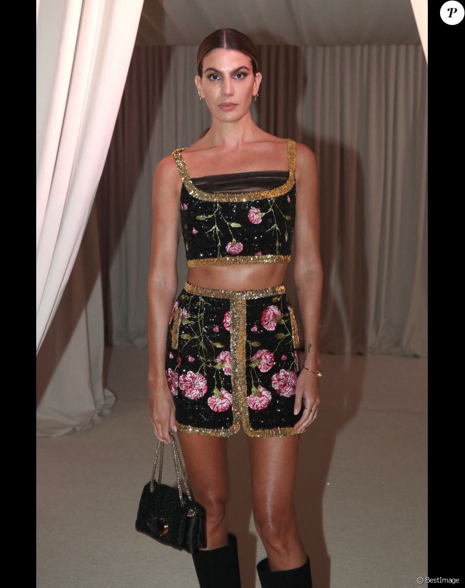 Bianca Brandolini d'Adda - Défilé de Mode Giambattista Valli, collection Haute Couture printemps-été 2023, dans le cadre de la Fashion Week de Paris. Le 23 janvier 2023. © Bertrand Rindoff / Bestimage