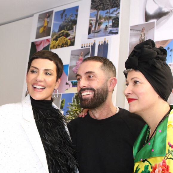 Cristina Cordula, Giambattista Valli et Marylin Fitoussi - Défilé de Mode Giambattista Valli, collection Haute Couture printemps-été 2023, dans le cadre de la Fashion Week de Paris. Le 23 janvier 2023. © Bertrand Rindoff / Bestimage