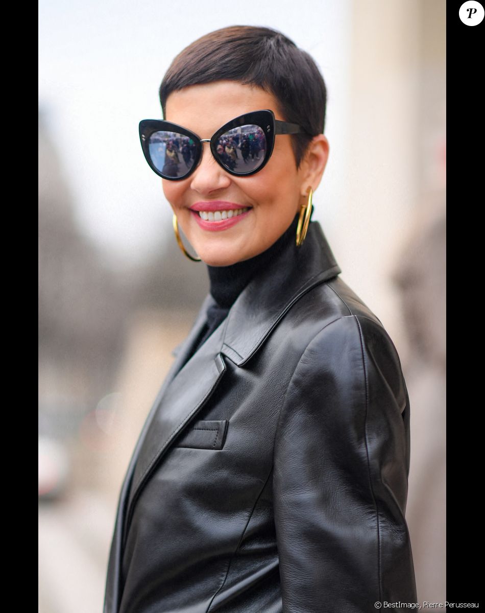 Exclusif - Cristina Cordula - Défilé de mode Haute-Couture Stéphane Rolland au Théâtre National de Chaillot, lors de la Fashion Week printemps-été de Paris, le 24 janvier 2023. © Pierre Perusseau/Bestimage