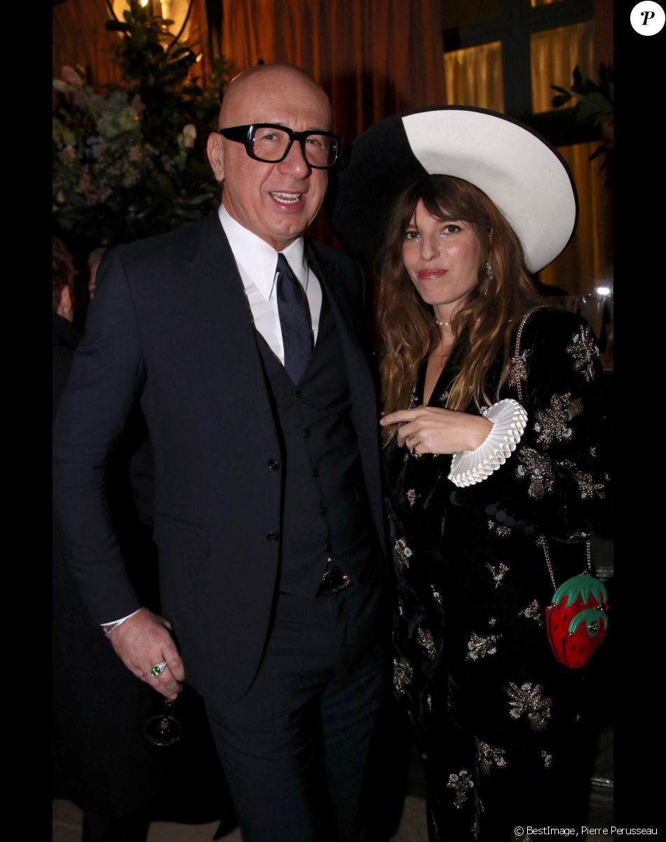 Marco Bizzarri (PDG de Gucci) et Lou Doillon - Dîner privé pour célébrer la Collection Haute Joaillerie de Gucci à l'Hôtel Ritz dans le cadre de la Fashion Week de Paris, France, le 24 Janvier 2023. © Bertrand Rindoff / Bestimage