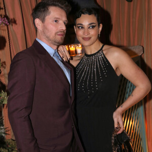 Pierre Deladonchamps et Camélia Jordana - Dîner privé pour célébrer la Collection Haute Joaillerie de Gucci à l'Hôtel Ritz dans le cadre de la Fashion Week de Paris, France, le 24 Janvier 2023. © Bertrand Rindoff / Bestimage 