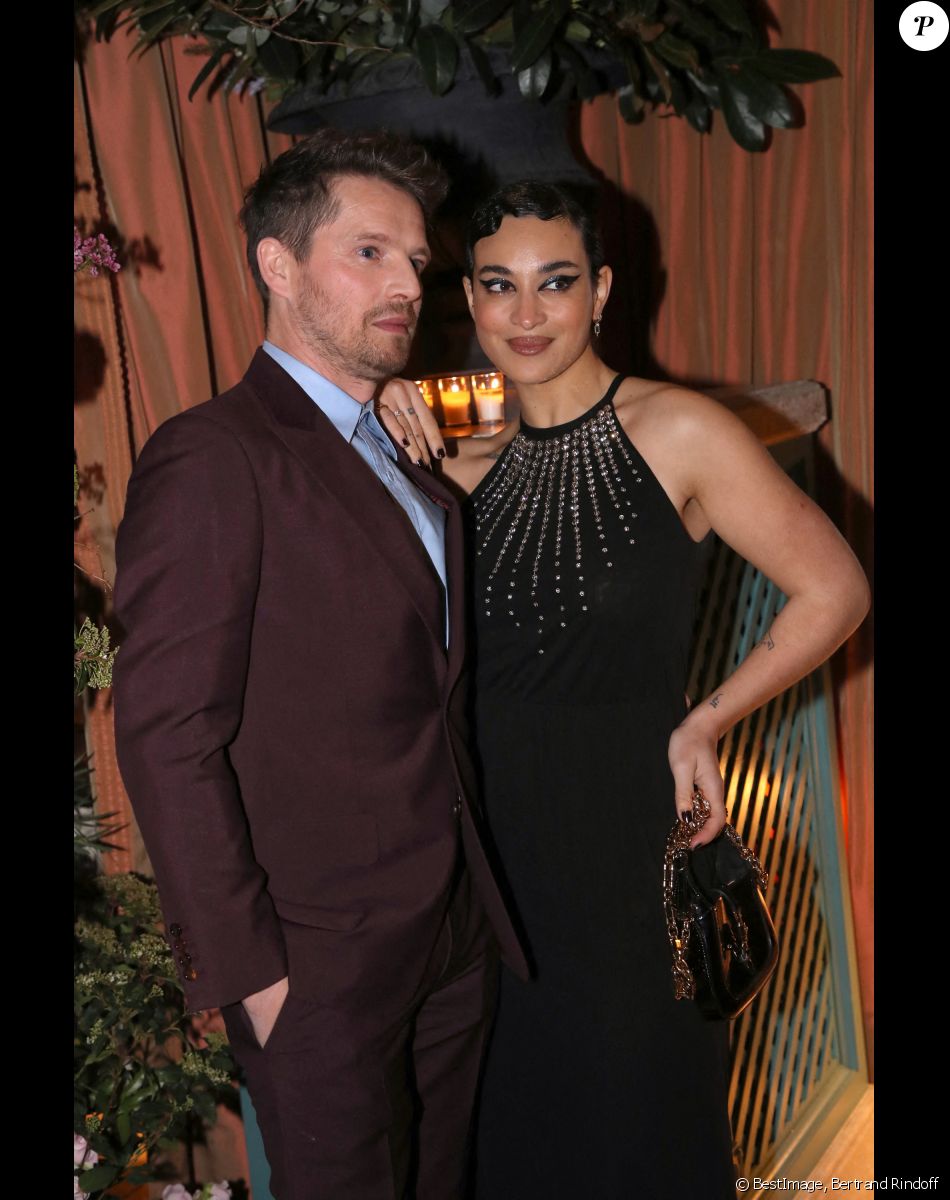Pierre Deladonchamps et Camélia Jordana - Dîner privé pour célébrer la Collection Haute Joaillerie de Gucci à l'Hôtel Ritz dans le cadre de la Fashion Week de Paris, France, le 24 Janvier 2023. © Bertrand Rindoff / Bestimage