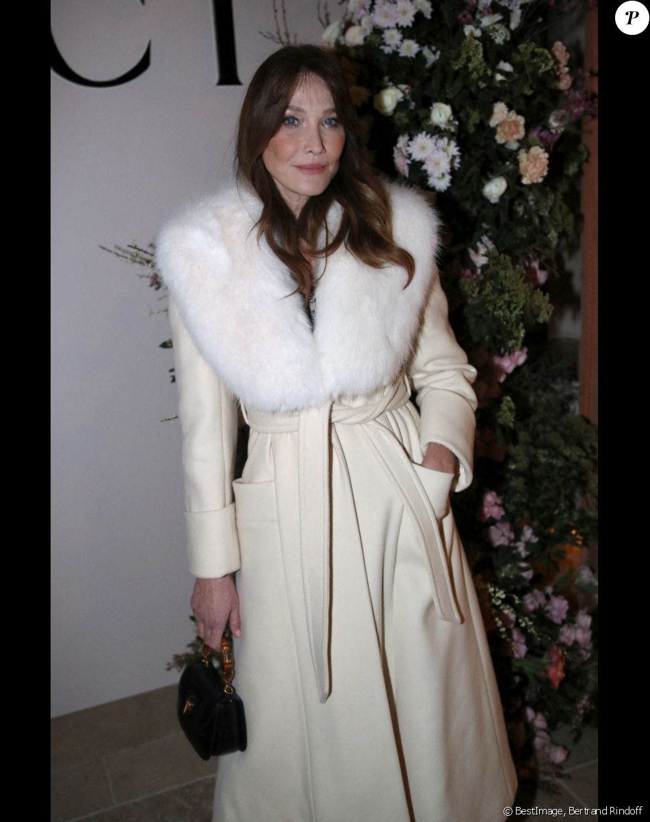 Carla Bruni - Sarkozy - Dîner privé pour célébrer la Collection Haute Joaillerie de Gucci à l'Hôtel Ritz dans le cadre de la Fashion Week de Paris, France, le 24 Janvier 2023. © Bertrand Rindoff / Bestimage