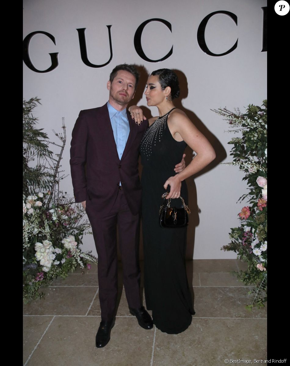 Pierre Deladonchamps et Camélia Jordana - Dîner privé pour célébrer la Collection Haute Joaillerie de Gucci à l'Hôtel Ritz dans le cadre de la Fashion Week de Paris, France, le 24 Janvier 2023. © Bertrand Rindoff / Bestimage