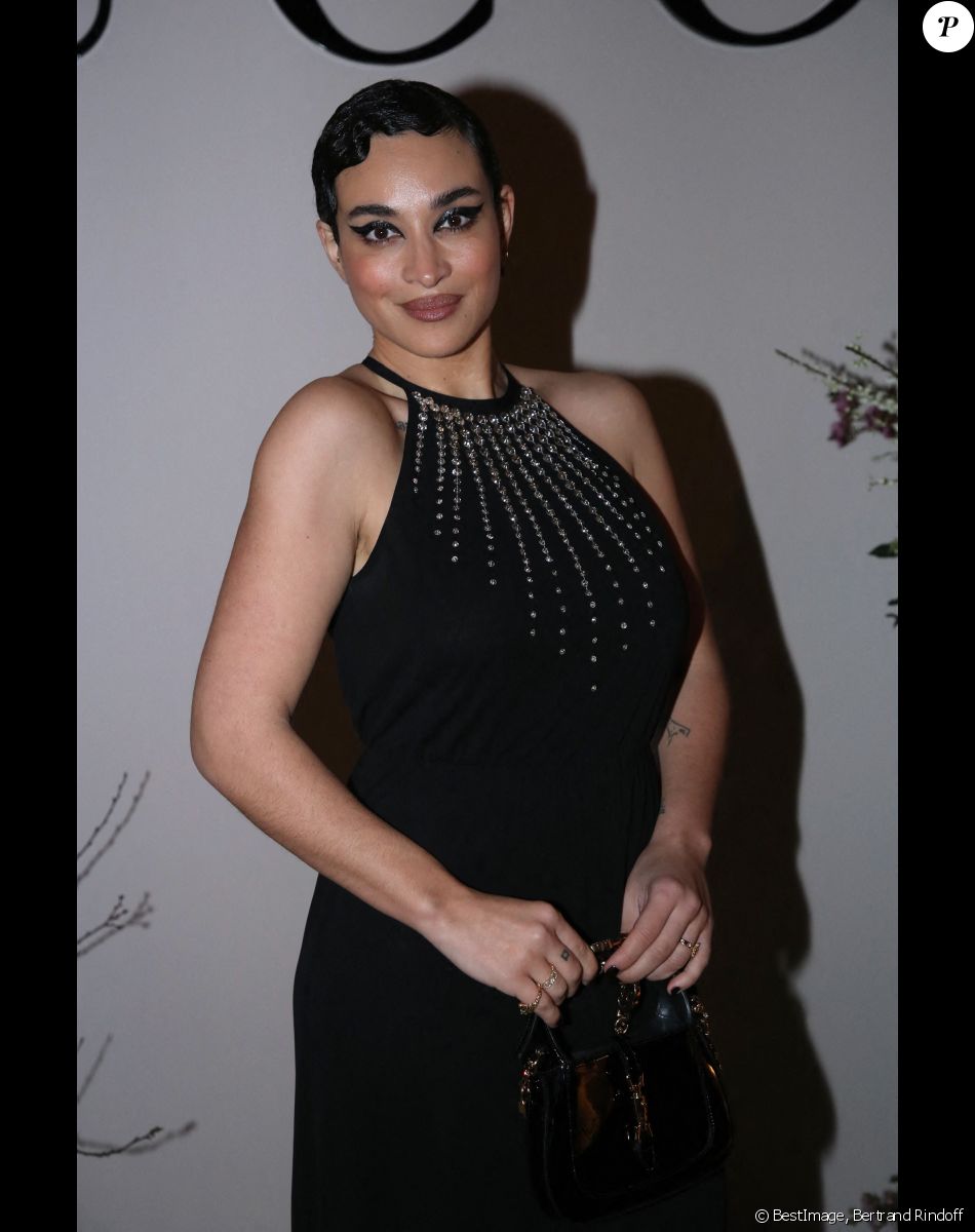 Camélia Jordana - Dîner privé pour célébrer la Collection Haute Joaillerie de Gucci à l'Hôtel Ritz dans le cadre de la Fashion Week de Paris, France, le 24 Janvier 2023. © Bertrand Rindoff / Bestimage