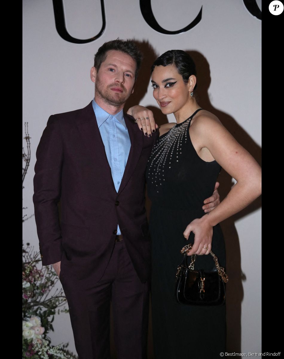 Pierre Deladonchamps et Camélia Jordana - Dîner privé pour célébrer la Collection Haute Joaillerie de Gucci à l'Hôtel Ritz dans le cadre de la Fashion Week de Paris, France, le 24 Janvier 2023. © Bertrand Rindoff / Bestimage