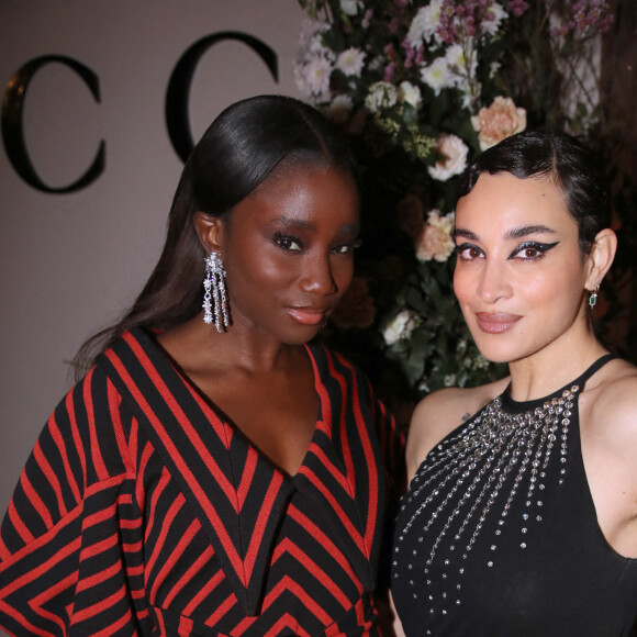 Karidja Touré et Camélia Jordana - Dîner privé pour célébrer la Collection Haute Joaillerie de Gucci à l'Hôtel Ritz dans le cadre de la Fashion Week de Paris, France, le 24 Janvier 2023. © Bertrand Rindoff / Bestimage 