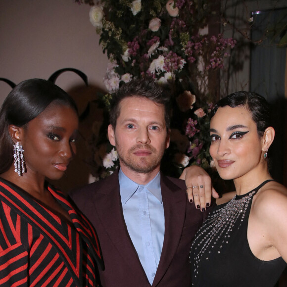 Karidja Touré, Pierre Deladonchamps et Camélia Jordana - Dîner privé pour célébrer la Collection Haute Joaillerie de Gucci à l'Hôtel Ritz dans le cadre de la Fashion Week de Paris, France, le 24 Janvier 2023. © Bertrand Rindoff / Bestimage 