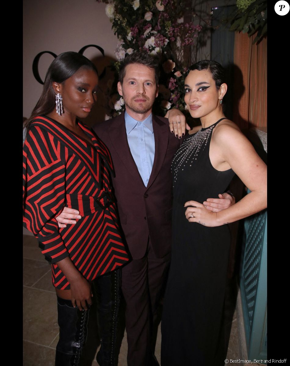 Karidja Touré, Pierre Deladonchamps et Camélia Jordana - Dîner privé pour célébrer la Collection Haute Joaillerie de Gucci à l'Hôtel Ritz dans le cadre de la Fashion Week de Paris, France, le 24 Janvier 2023. © Bertrand Rindoff / Bestimage