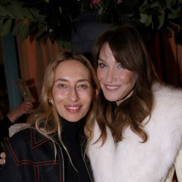 Alexandra Golovanoff et Carla Bruni - Sarkozy - Dîner privé pour célébrer la Collection Haute Joaillerie de Gucci à l'Hôtel Ritz dans le cadre de la Fashion Week de Paris, France, le 24 Janvier 2023. © Bertrand Rindoff / Bestimage 