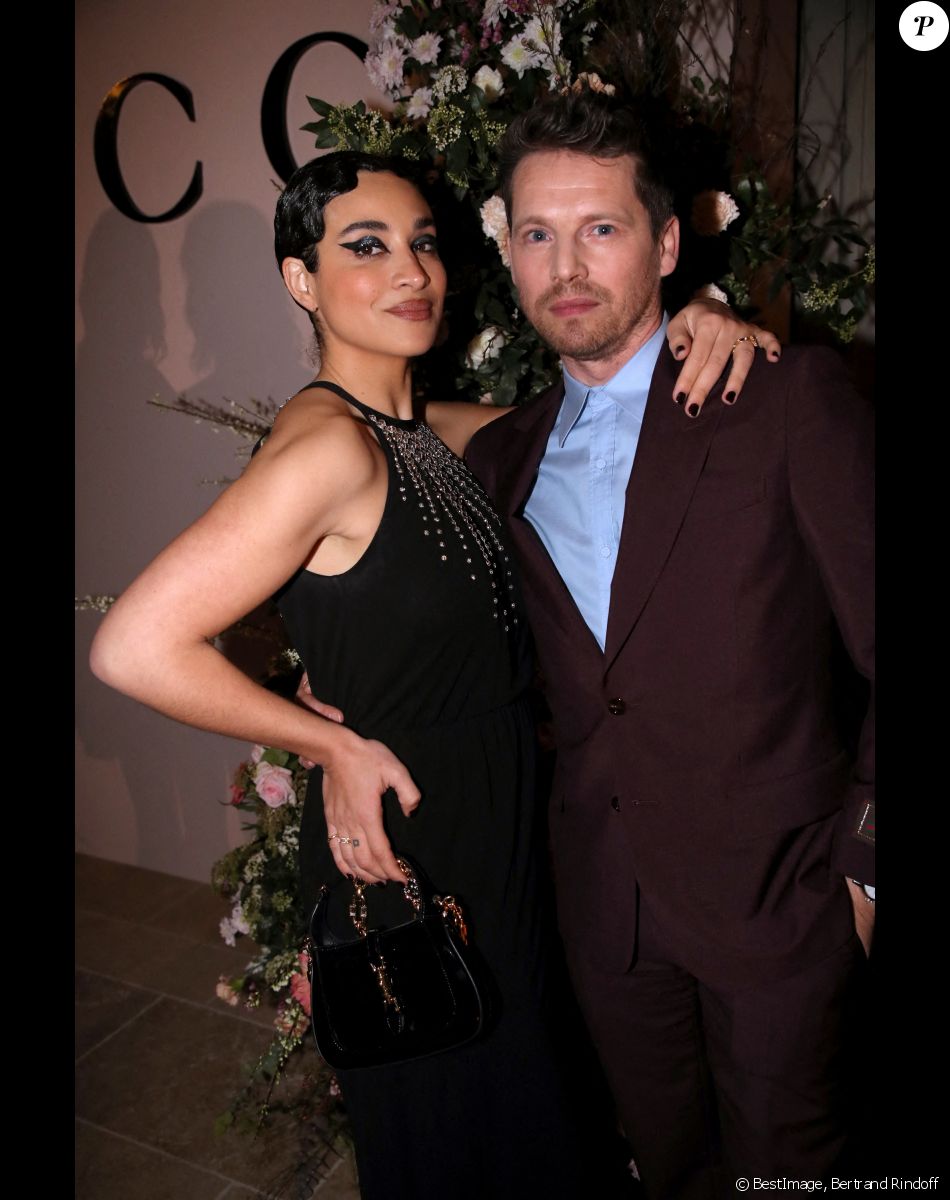 Camélia Jordana et Pierre Deladonchamps - Dîner privé pour célébrer la Collection Haute Joaillerie de Gucci à l'Hôtel Ritz dans le cadre de la Fashion Week de Paris, France, le 24 Janvier 2023. © Bertrand Rindoff / Bestimage