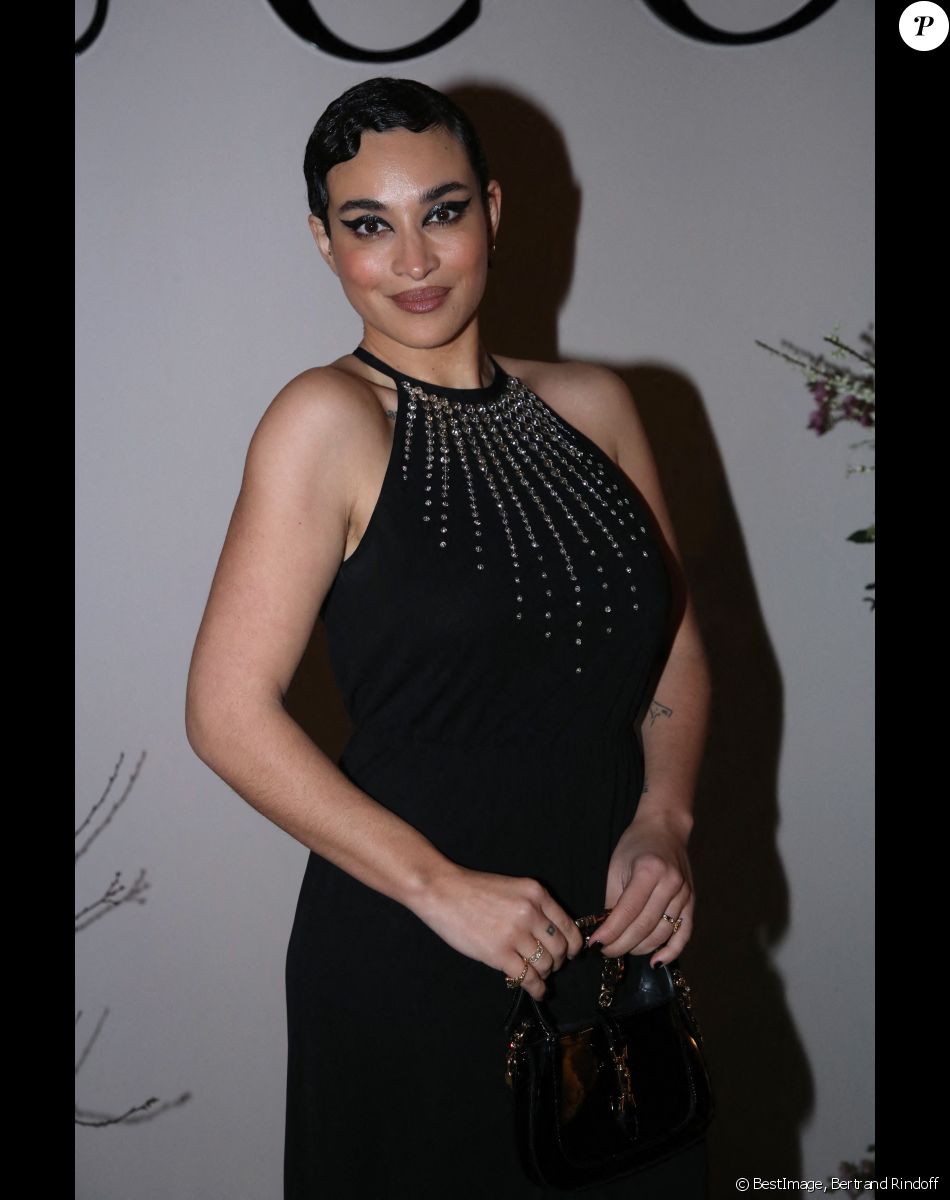 Camélia Jordana - Dîner privé pour célébrer la Collection Haute Joaillerie de Gucci à l'Hôtel Ritz dans le cadre de la Fashion Week de Paris, France, le 24 Janvier 2023. © Bertrand Rindoff / Bestimage