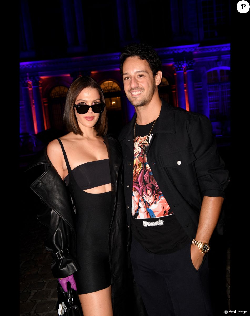 Exclusif - Iris Mittenaere et son compagnon Diego El Glaoui lors du défilé Etam Live Show 2022 dans les jardins des Archives Nationales lors de la fashion week printemps/été 2023 le 27 septembre 2022. © Agence Bestimage