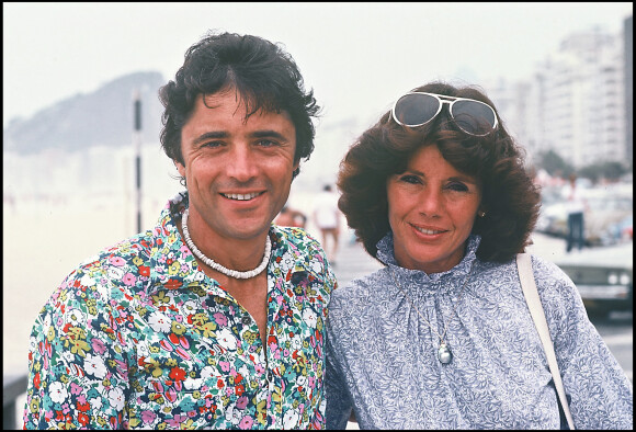 Sacha Distel et sa femme Francine à Rio de Janeiro en 1978