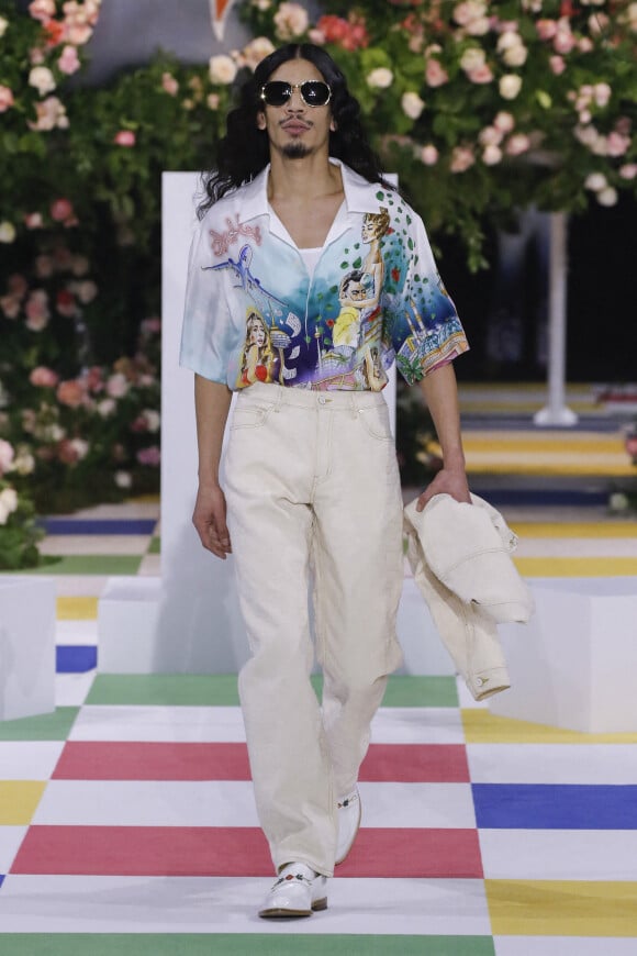 Yassine Stein (compagnon de Lily Rose Depp) - Défilé Casablanca "Collection Homme Prêt-à-Porter Automne/Hiver 2023-2024" lors de la Fashion Week de Paris, le 21 janvier 2023.