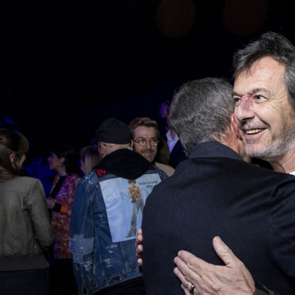 Exclusif - Nikos Aliagas et Jean-Luc Reichmann - Vernissage de l'exposition photographique de Nikos Aliagas "Regards Miroirs" à la Seine Musicale à Boulogne-Billancourt le 14 avril 2022.  © Cyril Moreau/Bestimage 