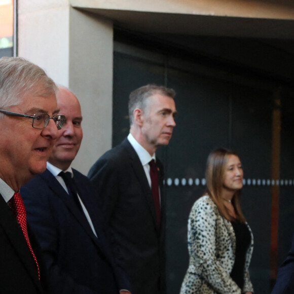 Le prince William, prince de Galles, en visite au Senedd, siège du parlement gallois, à Cardiff, le 16 novembre 2022. Surnplace, le prince rencontre des représentants pour approfondir sa compréhension des problèmes et des opportunités qui sont de la plus grande importance pour le peuple gallois. 