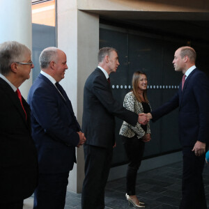 Le prince William, prince de Galles, en visite au Senedd, siège du parlement gallois, à Cardiff, le 16 novembre 2022. Sur place, le prince rencontre des représentants pour approfondir sa compréhension des problèmes et des opportunités qui sont de la plus grande importance pour le peuple gallois. 