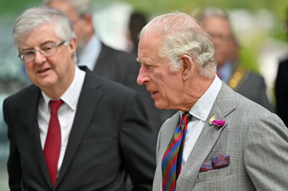 Le prince Charles, prince de Galles, visite le Jardin Botanique National du Pays de Galles à Cardiff, le 6 juillet 2022. 