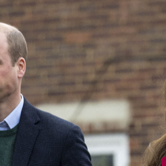 Le prince William, prince de Galles, et Catherine (Kate) Middleton, princesse de Galles, à leur arrivée au Windsor Foodshare à Windsor. Le 26 janvier 2023 