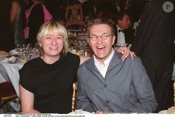 Christine Bravo et Laurent Ruquier au 52ème FEstival du film de Cannes en 1999.