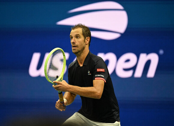 R.Nadal bat Richard Gasquet (6-0, 6-1, 7-5) au troisième tour de l'US Open au USTA Billie Jean King National Tennis Center à New York City, New York, Etats-Unis, le 3 septembre 2022.