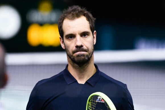 Richard Gasquet ( FRA ) Les champions s'affrontent lors du tournoi de tennis Rolex Paris Masters (29 octobre - 6 novembre 2022), le 31 octobre 2022. © Federico Pestellini / Panoramic / Bestimage