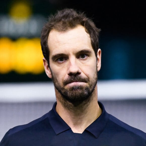 Richard Gasquet ( FRA ) Les champions s'affrontent lors du tournoi de tennis Rolex Paris Masters (29 octobre - 6 novembre 2022), le 31 octobre 2022. © Federico Pestellini / Panoramic / Bestimage