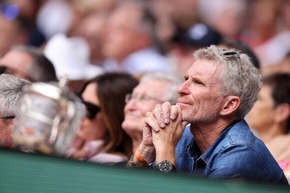 Info - Denis Brogniart accusé de harcèlement moral par plusieurs de ses anciennes collaboratrices - Denis Brogniart en tribune (jour 14) lors des Internationaux de France de Tennis de Roland Garros 2022 à Paris, France, le 4 juin 2022. © Dominique Jacovides/Bestimage 