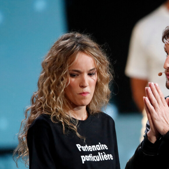 Exclusif - Philippe Lacheau et Elodie Fontan - Surprises - Enregistrement de l'émission "La Chanson secrète 9" à la Seine musicale à Paris, diffusée le 27 novembre sur TF1 à 21h05  © Gaffiot-Moreau / Bestimage 