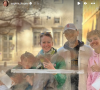 Sophie Ferjani avec ses trois enfants et son mari Baligh - Instagram
