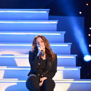 Exclusif - Isabelle Boulay - Enregistrement de l'émission "Hier Encore" avec Charles Aznavour à l'Olympia le 20 mai 2014