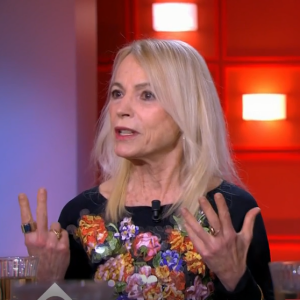 La journaliste Laure Adler dans l'émission "C à vous" sur France 5