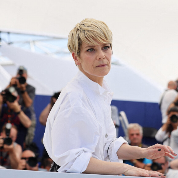 Marina Foïs au photocall de "As Bestas" lors du 75ème Festival International du Film de Cannes, le 27 mai 2022. © Dominique Jacovides/Bestimage 