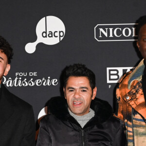 Riadh Belaiche (Just Riadh), Jamel Debbouze, Ahmed Sylla - Première du film "À la belle étoile" au cinéma Le Grand Rex à Paris le 9 février 2023. © Coadic Guirec/Bestimage