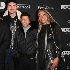 Yazid Ichemrahen, Riadh Belaiche (Just Riadh), Sébastien Tulard, Jamel Debbouze, Laurence Lascary - Première du film "A la belle étoile" au cinéma Le Grand Rex à Paris le 9 février 2023. © Coadic Guirec/Bestimage