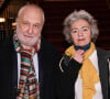 Exclusif - François Berléand et sa compagne Alexia Strési lors de la première de la pièce de théâtre "L'avare" au Théâtre des Variétés à Paris © Rachid Bellak / Bestimage