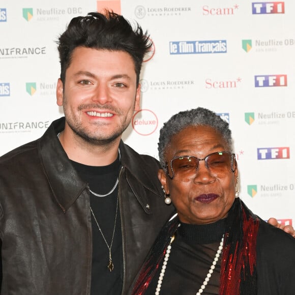 Kev Adams et Firmine Richard - 30e cérémonie des Trophées du film français à l'hôtel Intercontinental à Paris le 7 février 2023. © Coadic Guirec/Bestimage