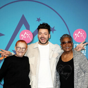 Marianne Garcia, Kev Adams et Firmine Richard - 25e édition du Festival international du film de comédie de l'Alpe d'Huez, le 21 janvier 20222. © Dominique Jacovides/Bestimage