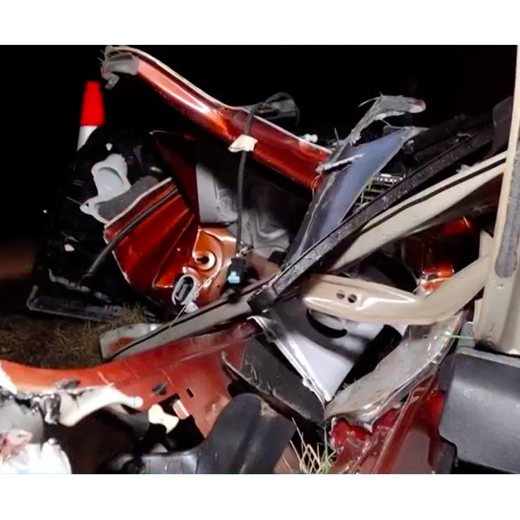 Images de l'accident de voiture de Pierre Palmade