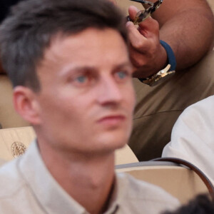 Marine Lorphelin (Miss France 2013) - Célébrités dans les tribunes des internationaux de France de Roland Garros à Paris le 31 mai 2022. © Cyril Moreau - Dominique Jacovides/Bestimage 